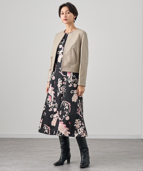 ANAYI（アナイ） レザージャケット ライダース ラムレザーファスナー