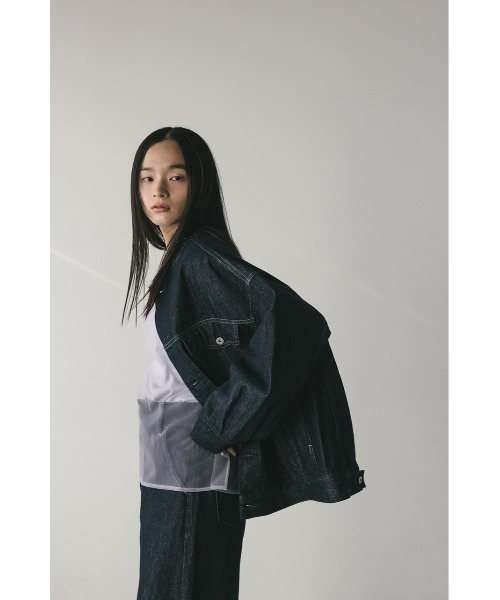 STYLEMIXER（スタイルミキサー） デニムジャケット gジャン ノーカラー