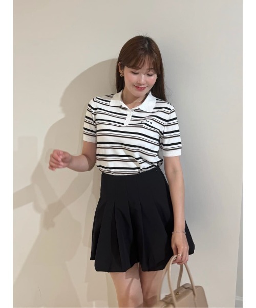 Her lip to ポロシャツ ポロ Multi Border Polo Top レディース
