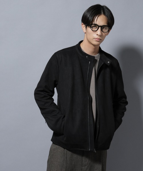 NANO universe（ナノ・ユニバース） 革ジャン ライダース フェイク