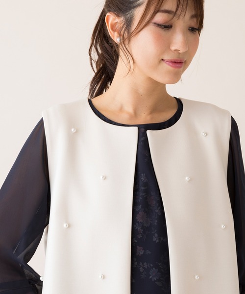 Rose Tiara（ローズティアラ） ベスト ジレ パールロングジレ