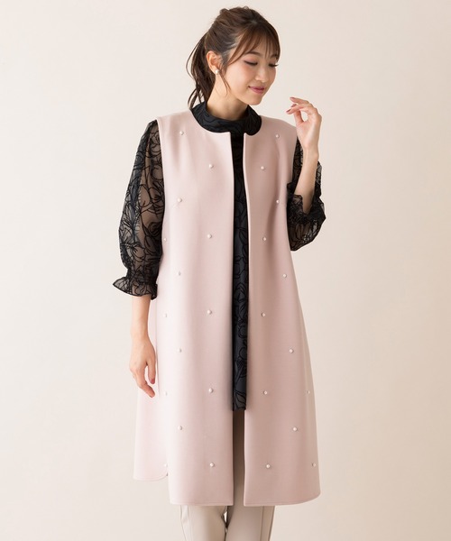 Rose Tiara（ローズティアラ） ベスト ジレ パールロングジレ