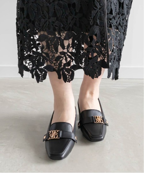 RANDA（ランダ） ローファー 2WAY モノグラムローファーシューズ