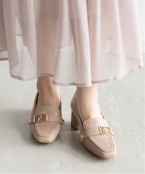 RANDA（ランダ） ローファー 2WAY モノグラムローファーシューズ