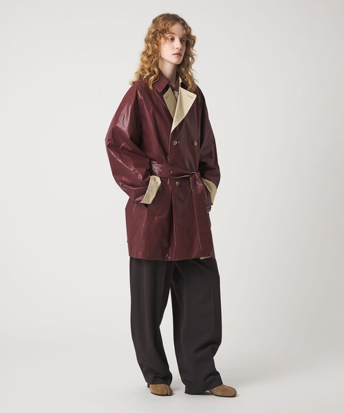 6 トレンチコート コート 「6(ROKU)」コーティング リバーシブル