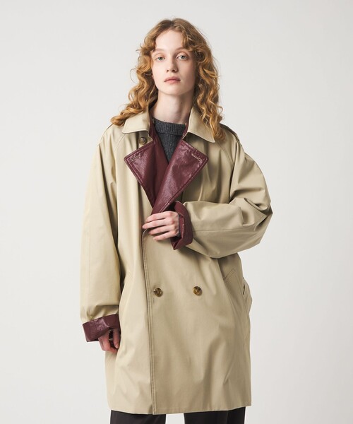 6 トレンチコート コート 「6(ROKU)」コーティング リバーシブル