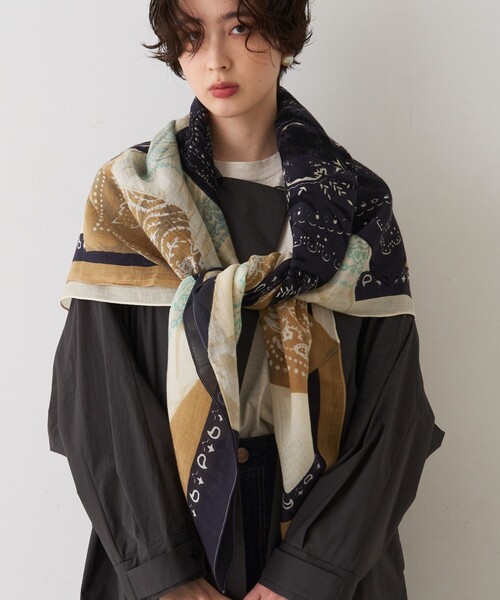 Rouge vif（ルージュ ヴィフ） ストール マフラー 「manipuri/マニプリ