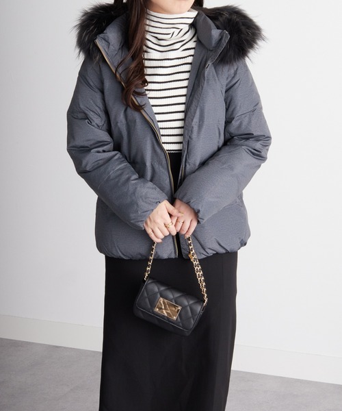 RANAN（ラナン） ダウンコート ダウンジャケット リアルファー付