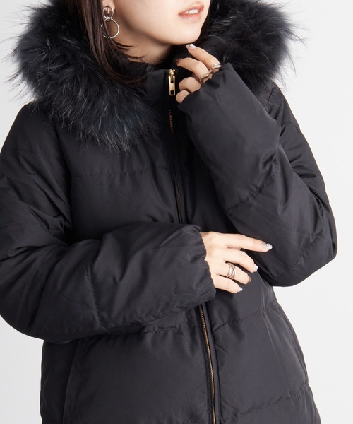 RANAN（ラナン） ダウンコート ダウンジャケット リアルファー付