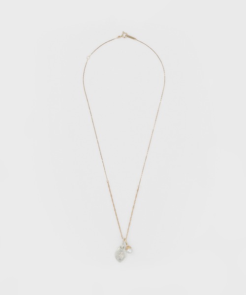 agete（アガット） ネックレス K10／シルバーチャームセットネックレス