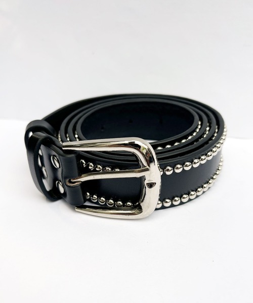 Port（ポート） ベルト ヴィンテージ ライク スタッズ レザー ベルト