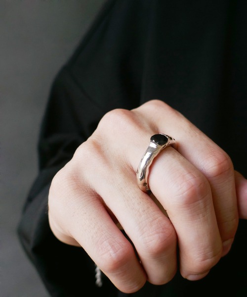 e.m.（イーエム） 指輪 リング SILVER925ブラックジルコニアリング