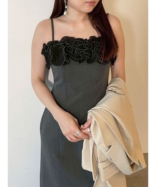 LAGUNAMOON（ラグナムーン） ドレス LADYコサージュキャミワンピース