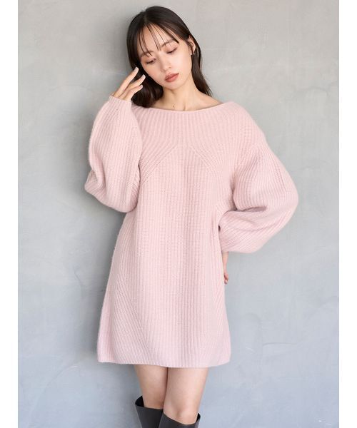 SNIDEL（スナイデル） ワンピース ラクーンミニニットワンピース