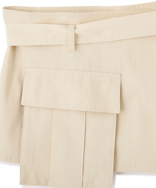 ETRE TOKYO（エトレトウキョウ） スカート ラップベルトプリーツロング