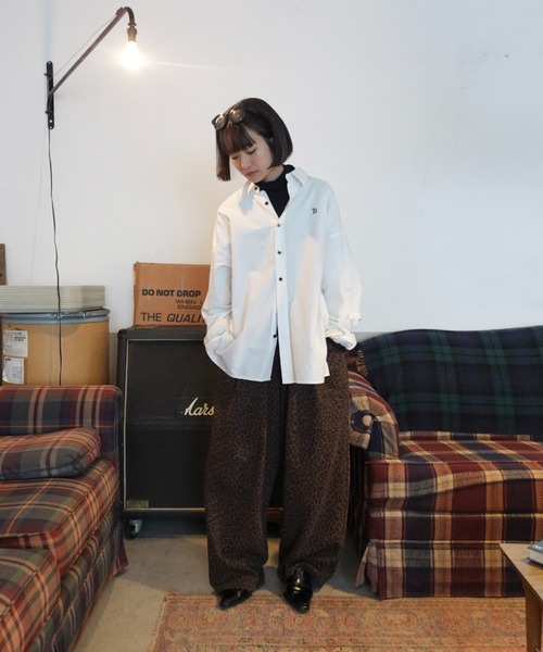 TEEN BOOP パンツ レオパードボリュームラフパンツ レディース