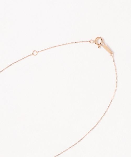 con affetto ネックレス K18ダイヤラウンドネックレス レディース