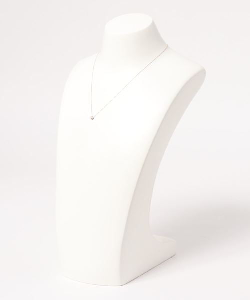 con affetto ネックレス K18ダイヤラウンドネックレス レディース