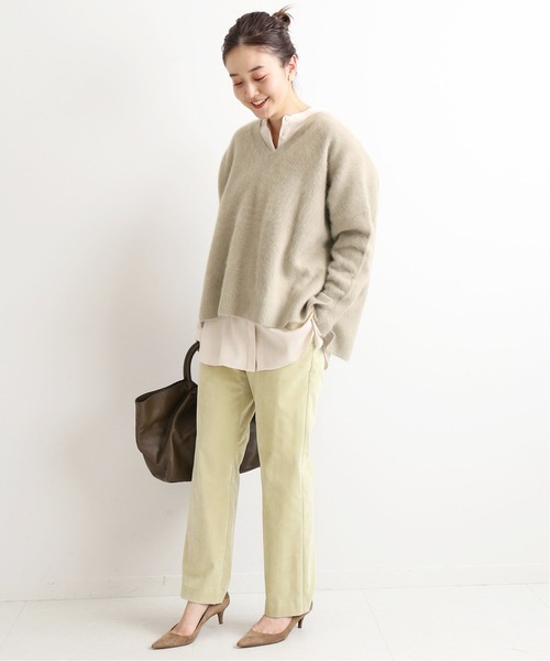 IENA（イエナ） ニット ラクーンVネックプルオーバー◇ : ZOZOTOWN