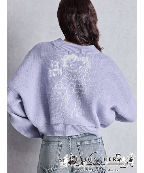 ICEBERG BETTY BOOPアートプリント タートルネックセーター ベティー