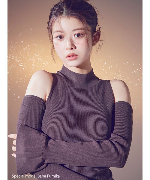 SNIDEL（スナイデル） ワンピース Sustainableコールドショルダー