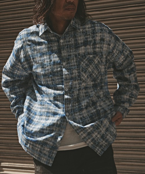 ALL RUNS シャツ Vintage Finish Check Shirt / ヴィンテージ加工