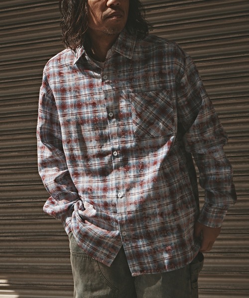 ALL RUNS シャツ Vintage Finish Check Shirt / ヴィンテージ加工