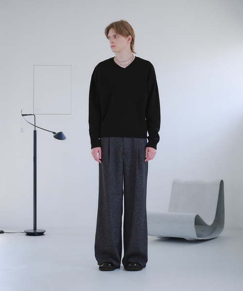 selle glant（セレグランテ） スラックス TUCK BAGGY SLACKS/タック