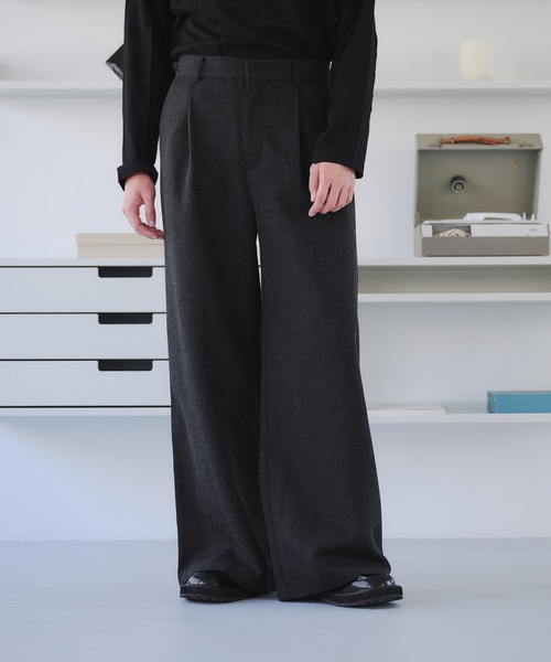 selle glant（セレグランテ） スラックス TUCK BAGGY SLACKS/タック