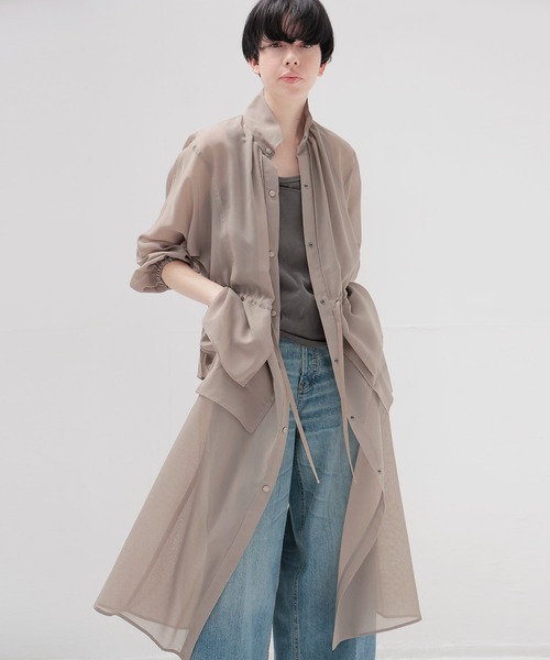 DRESSLAVE（ドレスレイブ） コート アウター sheer overlap long