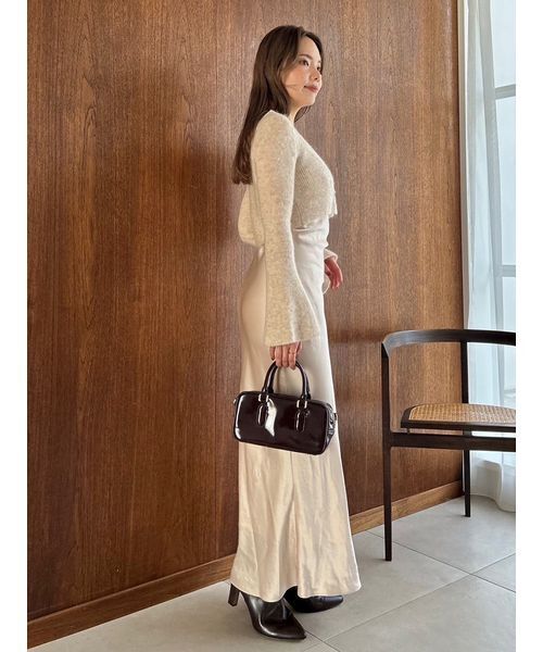 SNIDEL（スナイデル） ワンピース キャミワンピースモヘアカーディガン