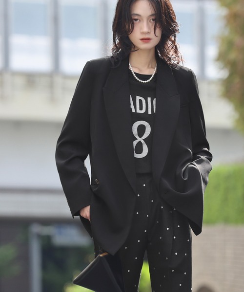 ELFRANK ジャケット テーラードジャケット オーバーサイズダブル