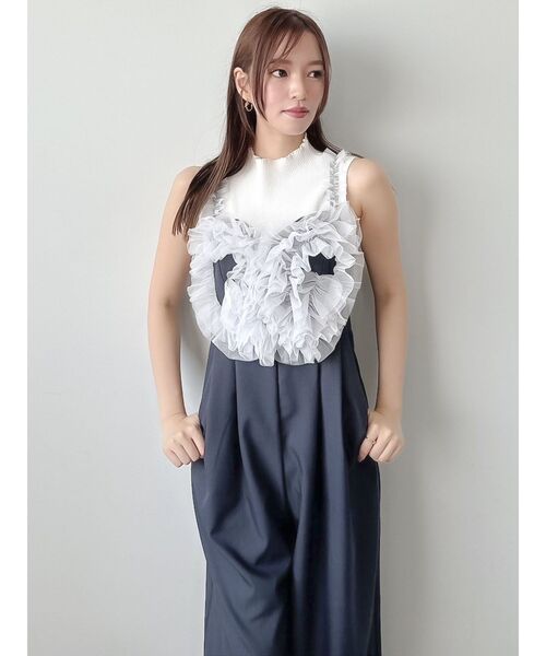 dazzlin（ダズリン） オールインワン ハートチュールフリル