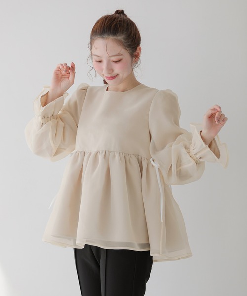 Fit more（フィットモア） クリンクルシアーオーガンジーボリューム