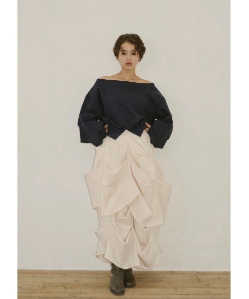 NOTRE emor（ノートルエモア） スカート elan drape skirt : ZOZOTOWN