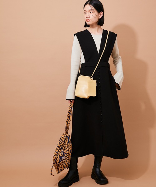 ADAM ET ROPE'（アダムエロペ） ワンピース ジャンパースカート 【WEB