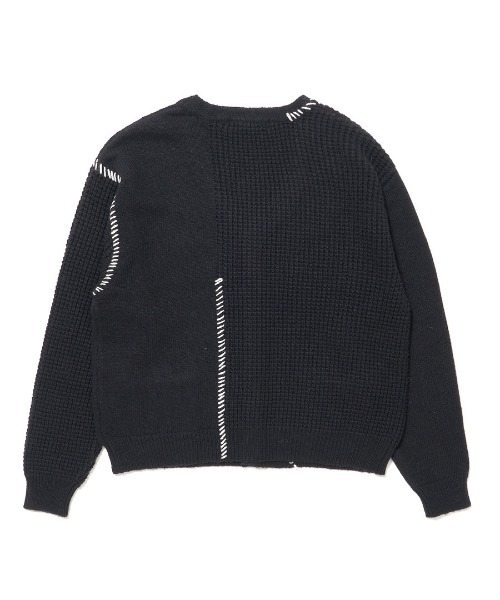 STUDIO SEVEN カーディガン Stitch Docking Knit Cardigan
