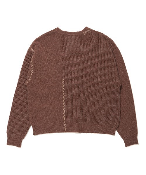 STUDIO SEVEN カーディガン Stitch Docking Knit Cardigan