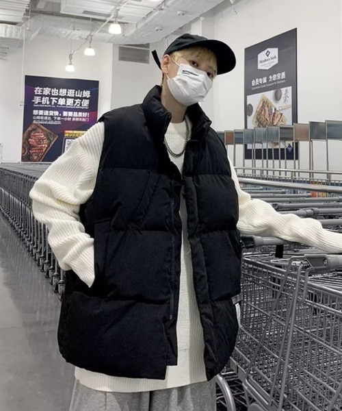 MGV（エムジーヴィー） ダウンベスト ベスト ポケットタグフェイク