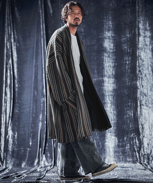 ANGENEHM（アンゲネーム） カーディガン mcg3535-Stripe melange