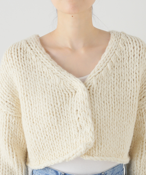 plage（プラージュ） カーディガン roving hand ニットカーディガン