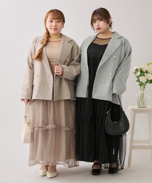 Louiosy（ルオシー） ワンピース 「大きいサイズ」バックリボン