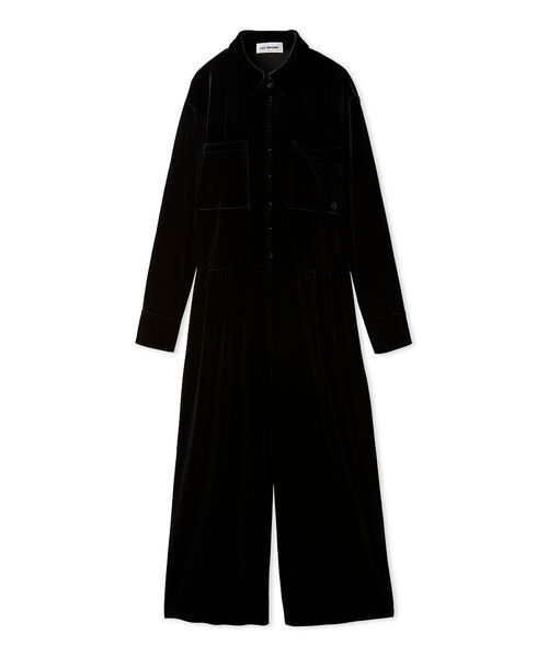 LILY BROWN（リリーブラウン） オールインワン ベロアジャンプスーツ