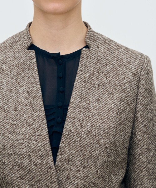 TOMORROWLAND collection ジャケット ノーカラージャケット スライバー