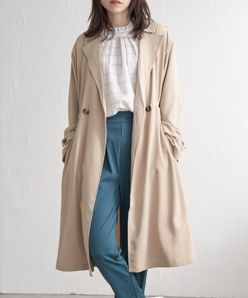 ikka（イッカ） トレンチコート コート 花粉リリースゆるトレンチ