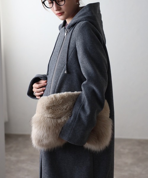 JEANASIS（ジーナシス） コート FREE グレー レディース : ZOZOTOWN