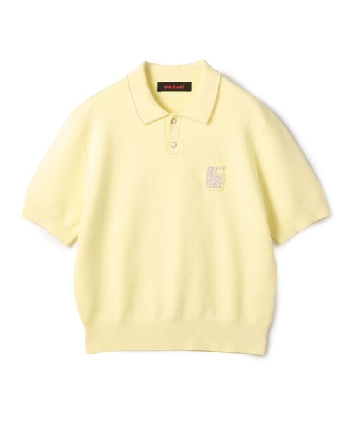 CABaN（キャバン） ニット セーター コットンカシミヤ パールポロプル