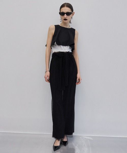 JOSE MOON（ジョゼムーン） タンクトップ ノースリーブ PAFFHEM CROP