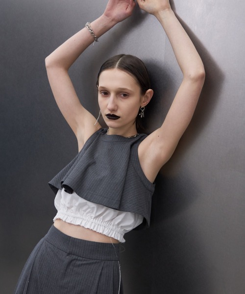 JOSE MOON（ジョゼムーン） タンクトップ ノースリーブ PAFFHEM CROP