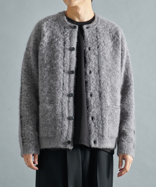 STUDIOUS（ステュディオス） カーディガン MOHAIR DOUBLE KNIT